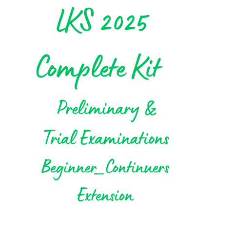 002 2025 LKS Complete Kit _ Preliminary Beginners _Continuers & Trial HSC_ Beginners_ Continuers_ Extension